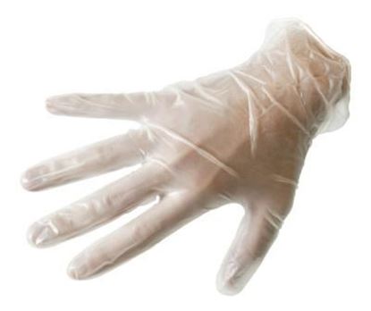 Εικόνα της Γάντια Πλαστικά Διαφανή Μιας Χρήσεως Σαγρέ (100τμχ.)