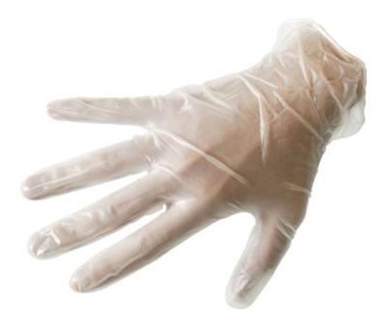 Γάντια Πλαστικά Διαφανή Μιας Χρήσεως Σαγρέ (100τμχ.)